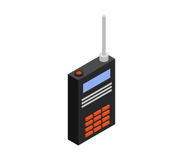 Isometric walkie talkie