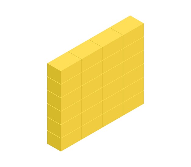 Vector isometric wall