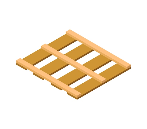 Isometric wooden deck