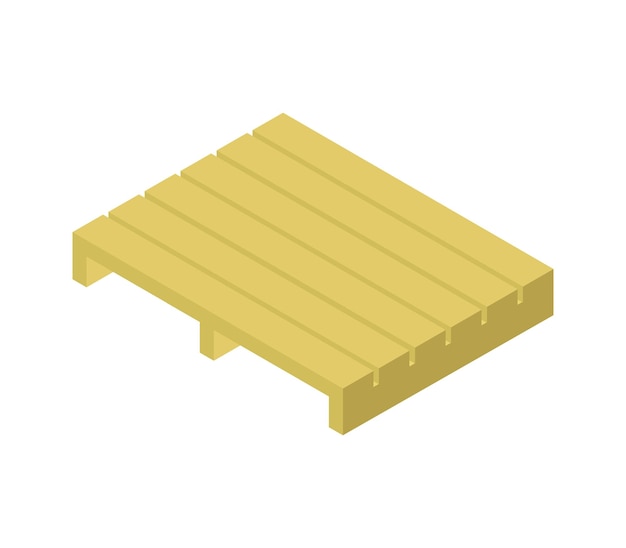 Isometric wooden footboard