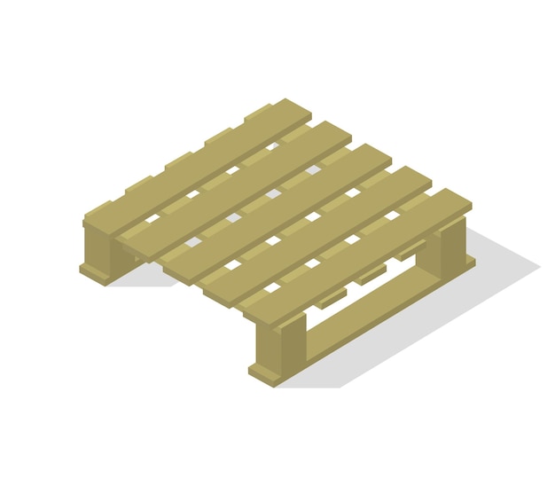 Isometric wooden footboard