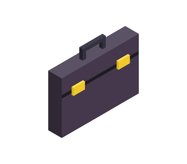 Isometric work suitcase