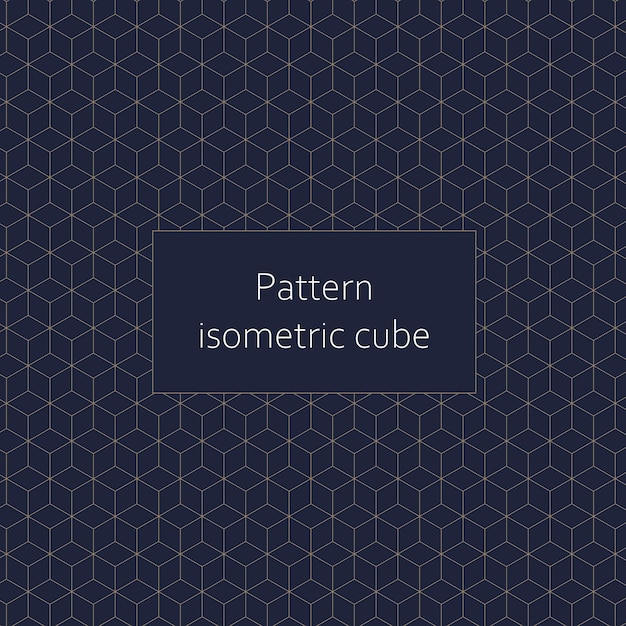 Isometrick cube pattern