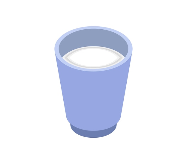 Isometrisch glas melk