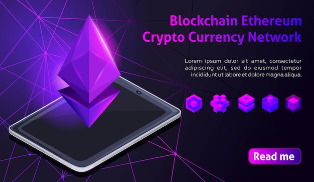 Isometrisch holografisch geometrisch icoon Blockchain CryptoCurrency Network