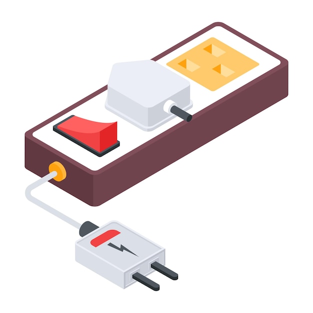 Isometrisch icoon voor elektrische apparaten