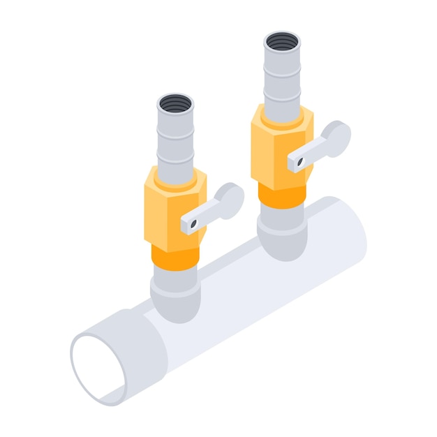 Isometrisch pictogram voor sanitair