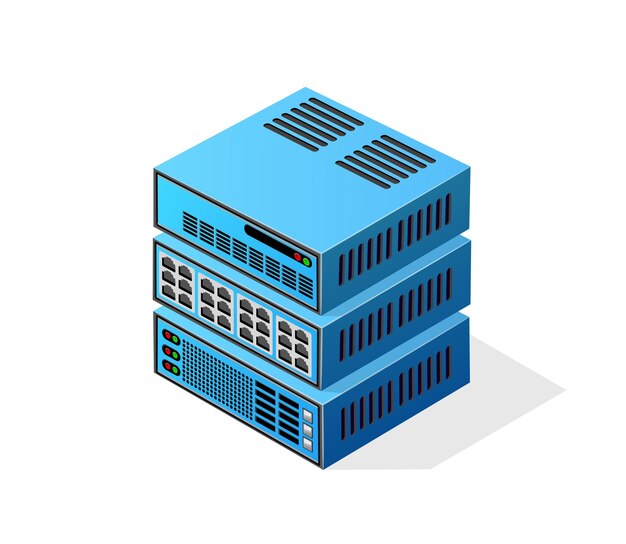 Isometrische 3D-computer voor een crypto