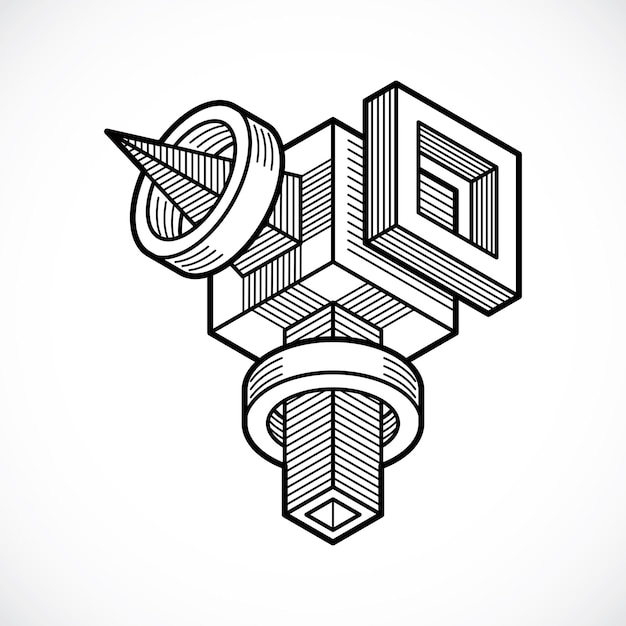 Isometrische abstracte vectorvorm
