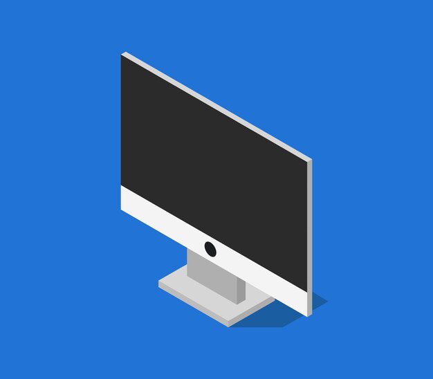 Isometrische computermonitor