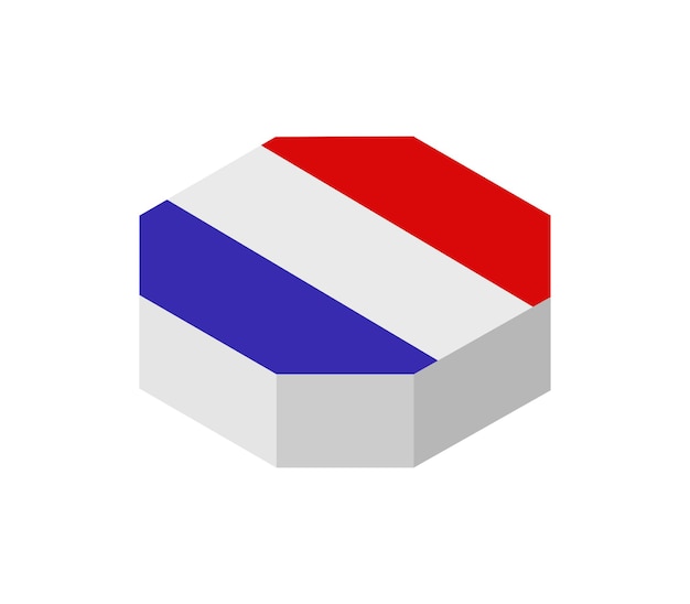 Isometrische Hollandse vlag