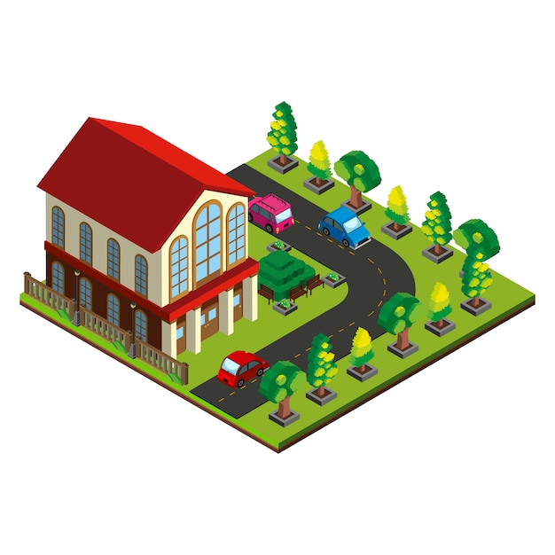 Isometrische house design
