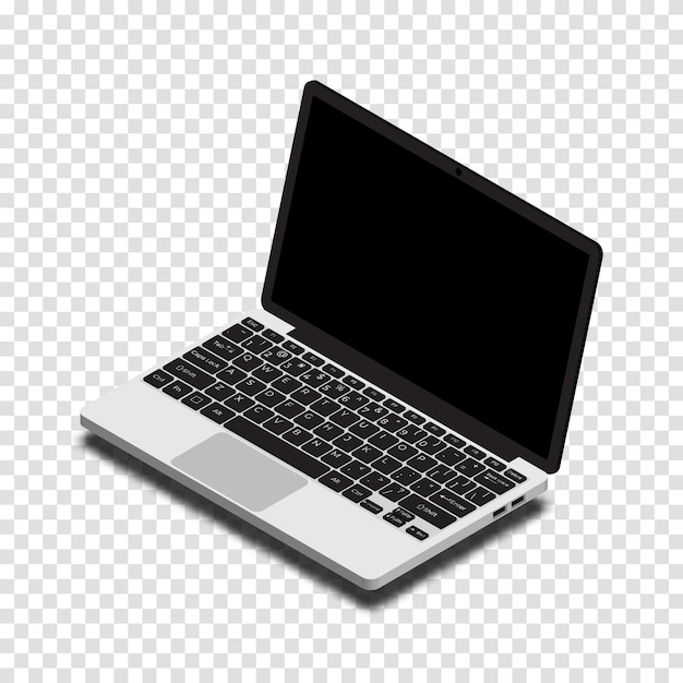 Isometrische laptop vector 3d isometrische laptop computer vectorillustratie