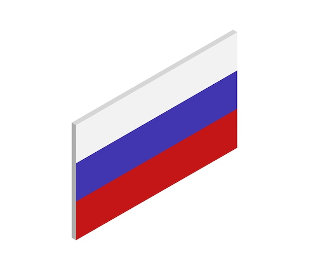 isometrische Rusland vlag