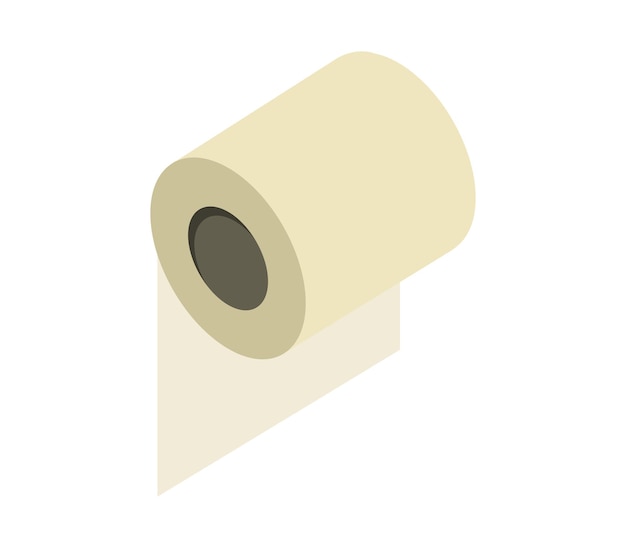 Isometrische toiletpapier