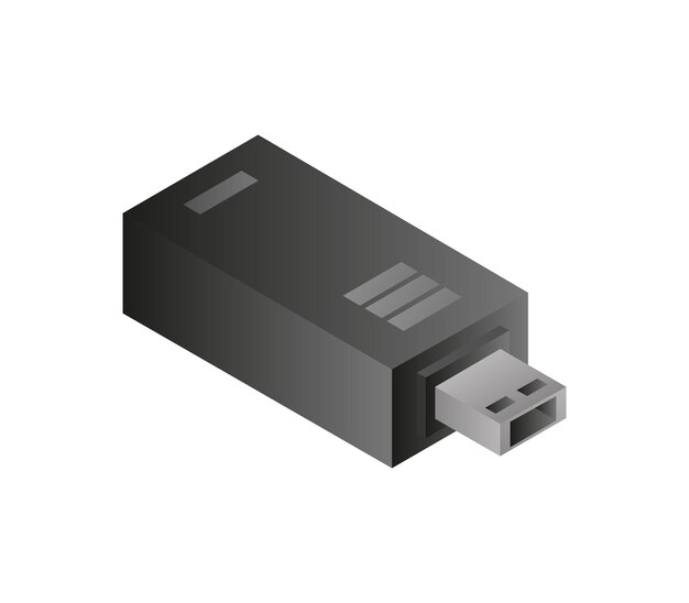 Isometrische USB-drive