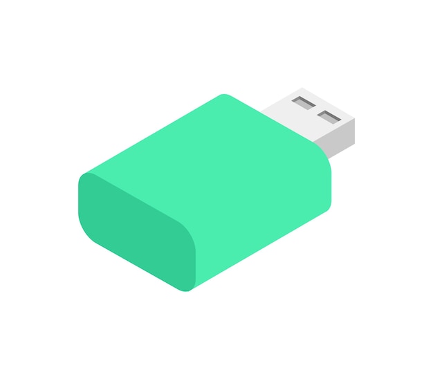 isometrische usb-schijf