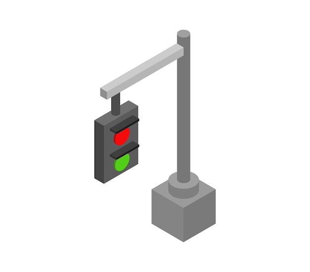Isometrische verkeerslicht