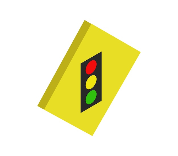 Isometrische verkeerslichtsignaal