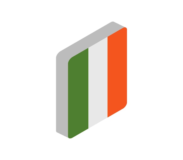 Isometrische vlag van ierland