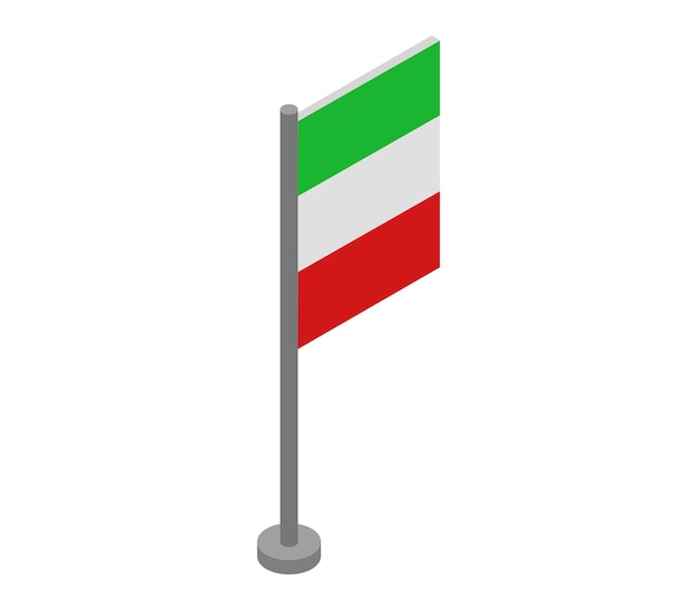 Isometrische vlag van Iran