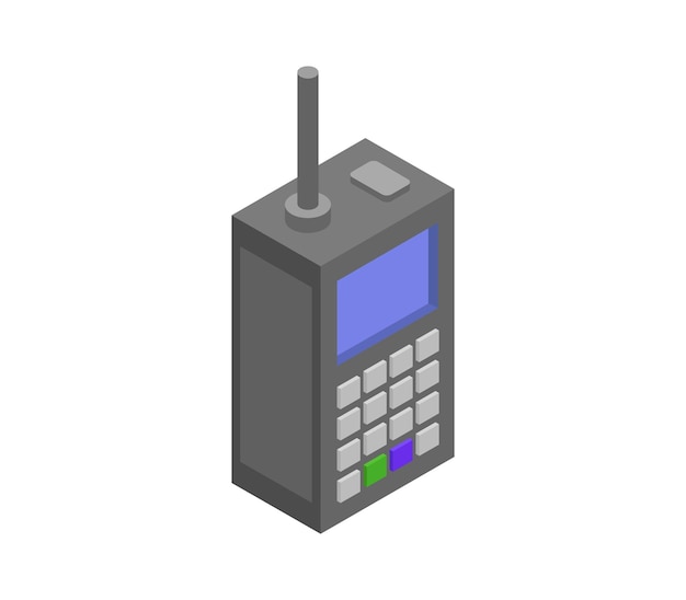 Isometrische walkie talkie