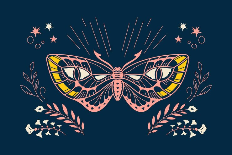 Isoteric Owl Butterfly Tropic Insect Concept Suitable for Decoration and Background