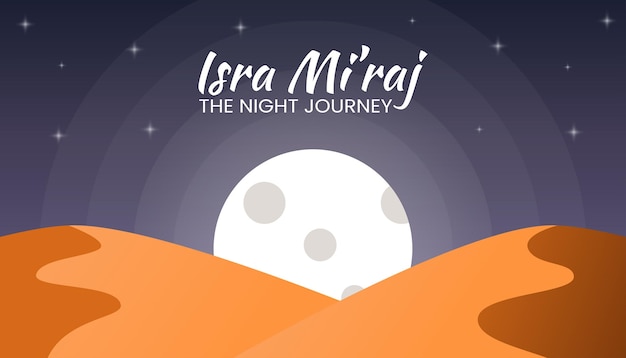Vector isra mi39raj means the night journey of the prophet muhammad