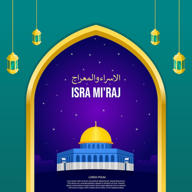 isra miraj illustratie