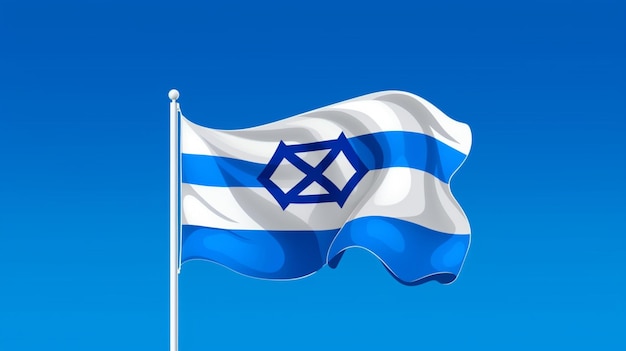 Israel flag vector background