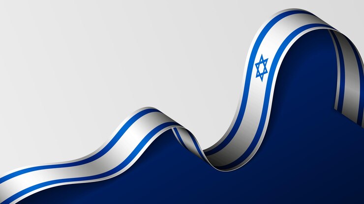 Israel ribbon flag background Element of impact for the use you want to make of it