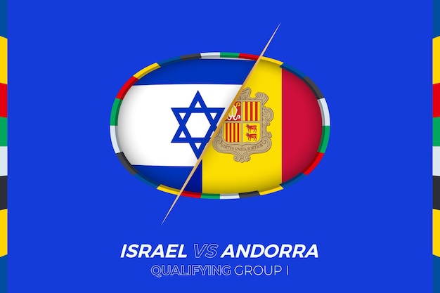 Israel vs Andorra icon for European football tournament qualification group I