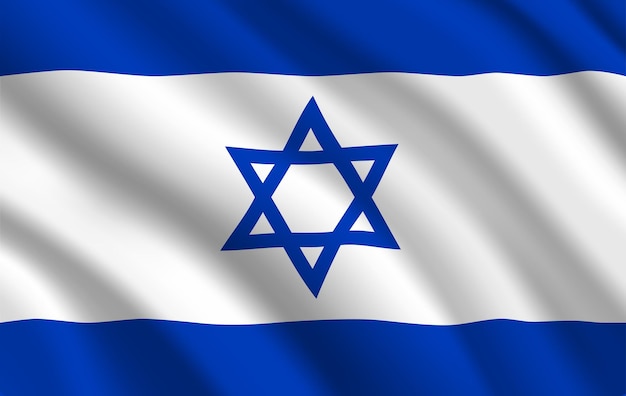 Вектор Израильский флаг израиль страна национальная идентичность