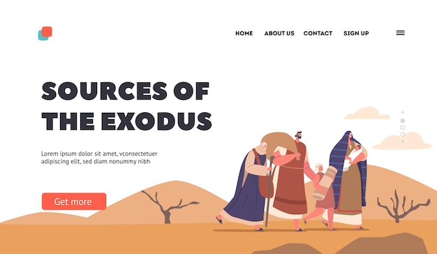 Israelite Exodus Landing Page Template Moses Moses Led The People Of Israel Out Of Slavery In Egypt Into The Desert