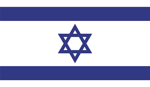 Isreal National Flag Design Vector