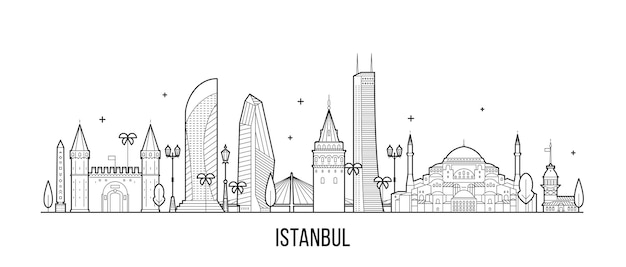 Skyline di istanbul, turchia