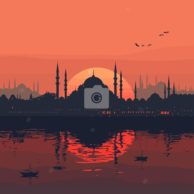 Istanbul_skyline_Vector_illustration