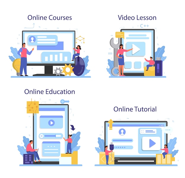 IT教育オンラインサービスまたはプラットフォームセット