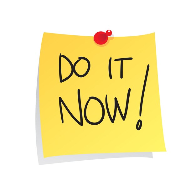 Do it now motivational quotes vector illustration