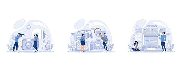 Vector it 직업 컬렉션입니다. 프로그래머는 소프트웨어를 작성하고 컴퓨터용 코드를 만듭니다. 코딩 스크립트