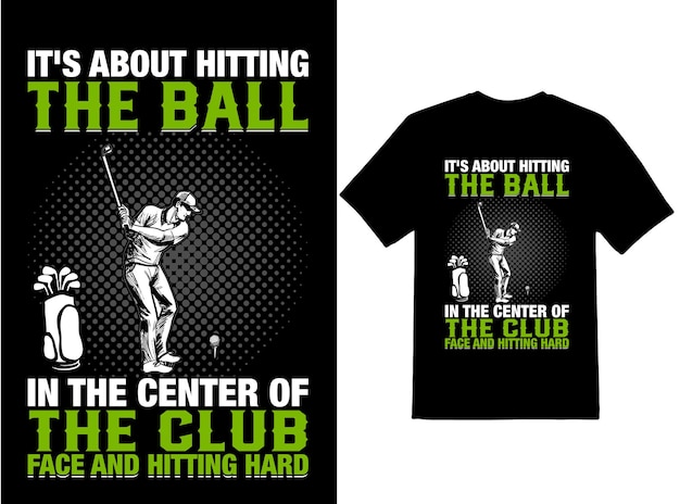 Вектор Речь идет о попадании мяча в центр лица клюшки и ударе по жесткому дизайну футболки.