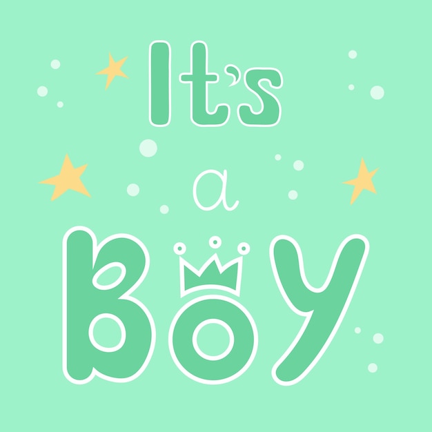 It's a Boy arrival card