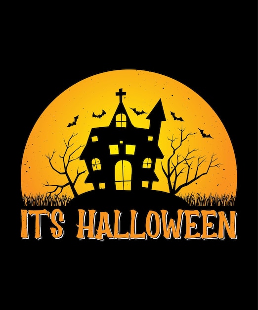 It's Halloween.
HALLOWEEN T shirt Design.