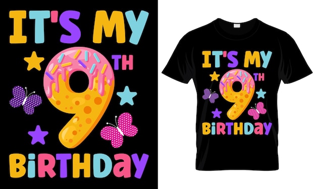 それは子供のための私の誕生日のTシャツのデザインです