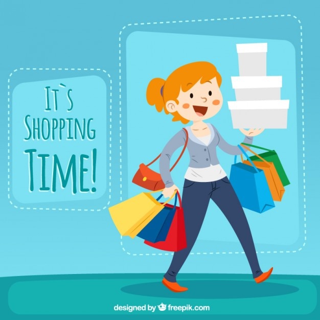 It's shopping time illustration