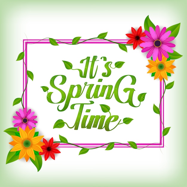 It's spring time illustration