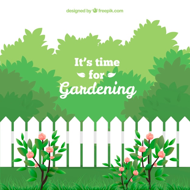 Vector it's time for gardening