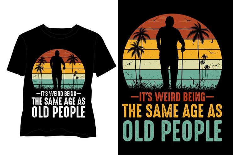 おっさんと同い年なのにおかしい Tシャツのデザイン
