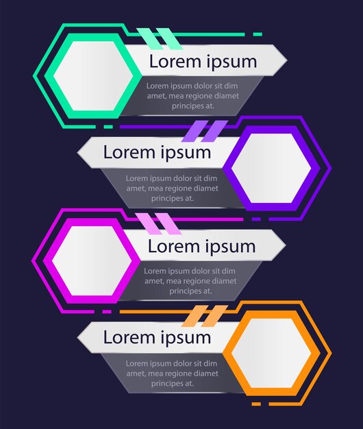 IT security control infographic chart design template