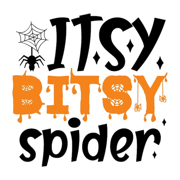 Vector it'sy bitsy spider svg